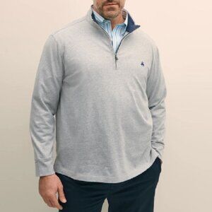 Brooks Brothers Cotton Sueded Jersey Quarter-Zip